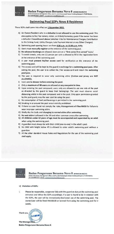 Novo 8 2-bedrooms Extreme View Apartment Malacca